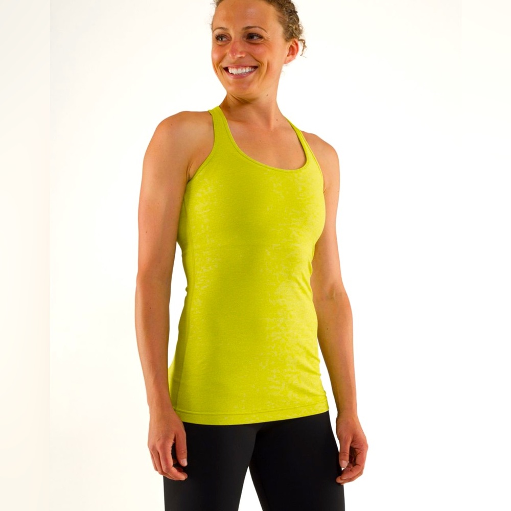 NWOT Lululemon Cool Racerback
Heathered Tree Frog. 
Size 2. 
New without tags.